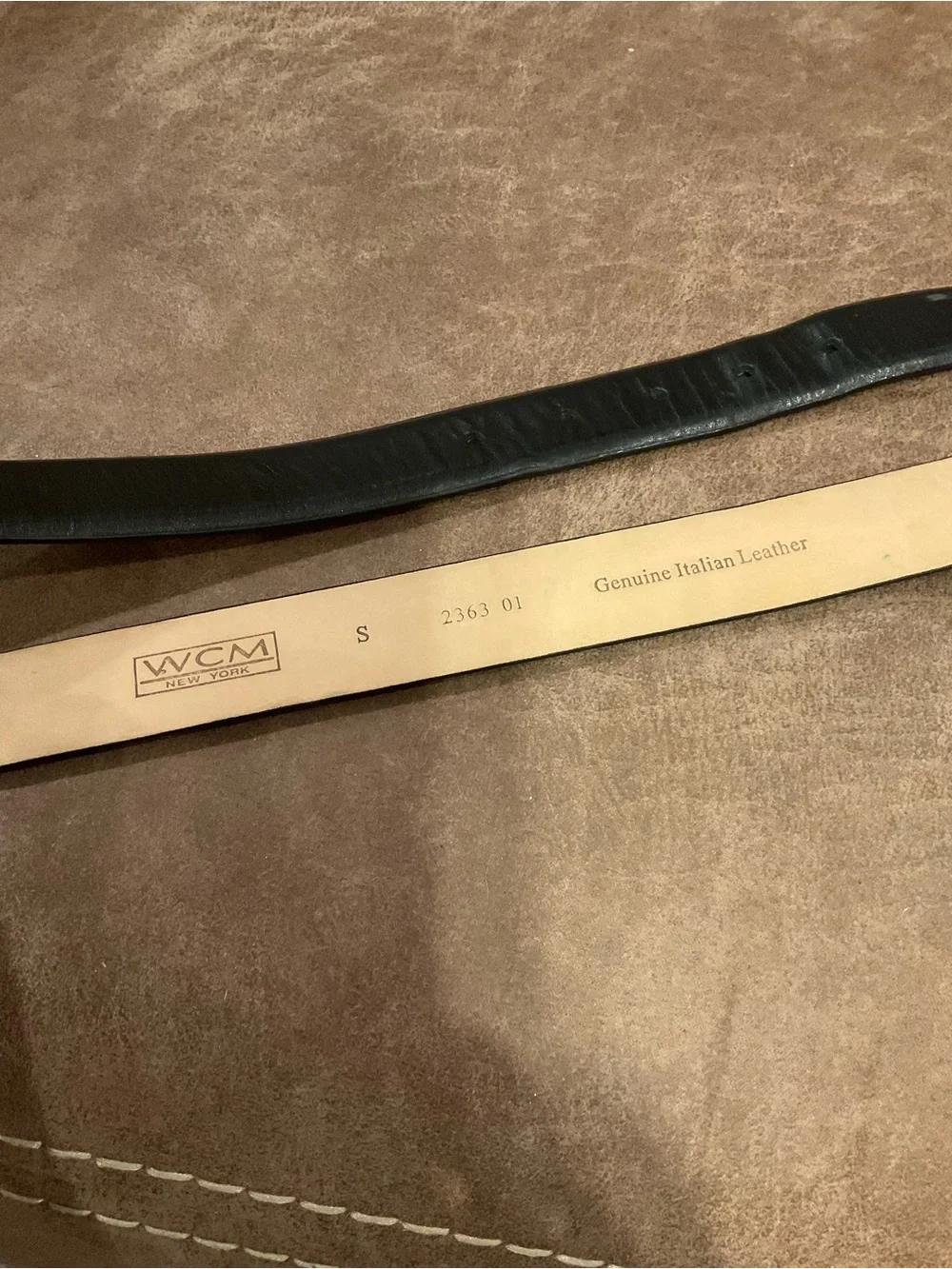 WCM Italian Leather Belt - S